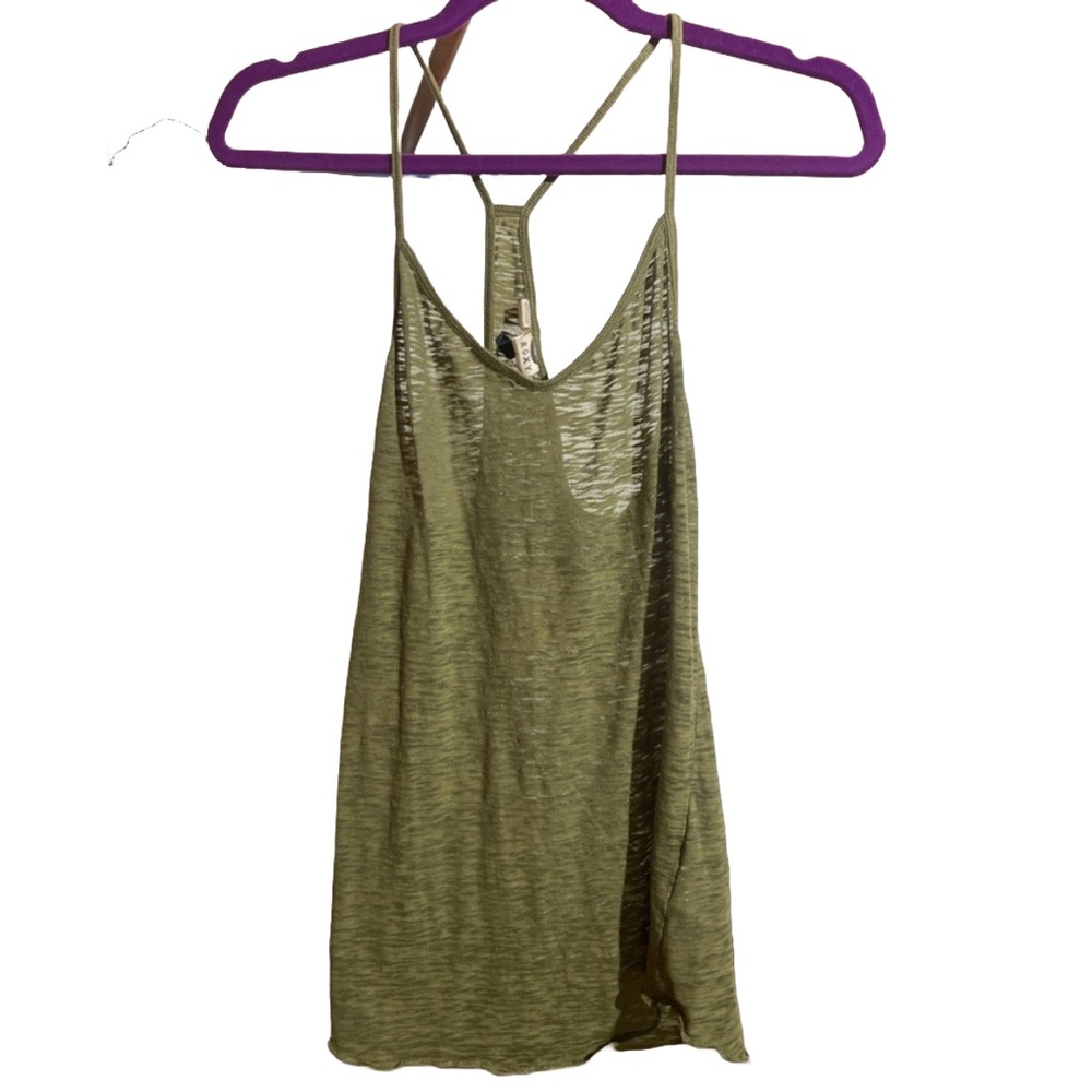 Roxy Green Tank Top, Singlet, Size Medium
